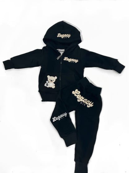 Black ZIP-UP tracksuit