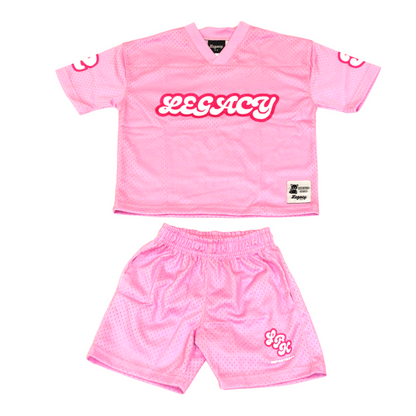 23 Jersey Mesh Set - Neon PINK